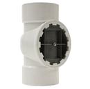 HoldRite&trade; White Plug DWV PVC Cleanout Tee with Nylon Plug and Spanner Ring 