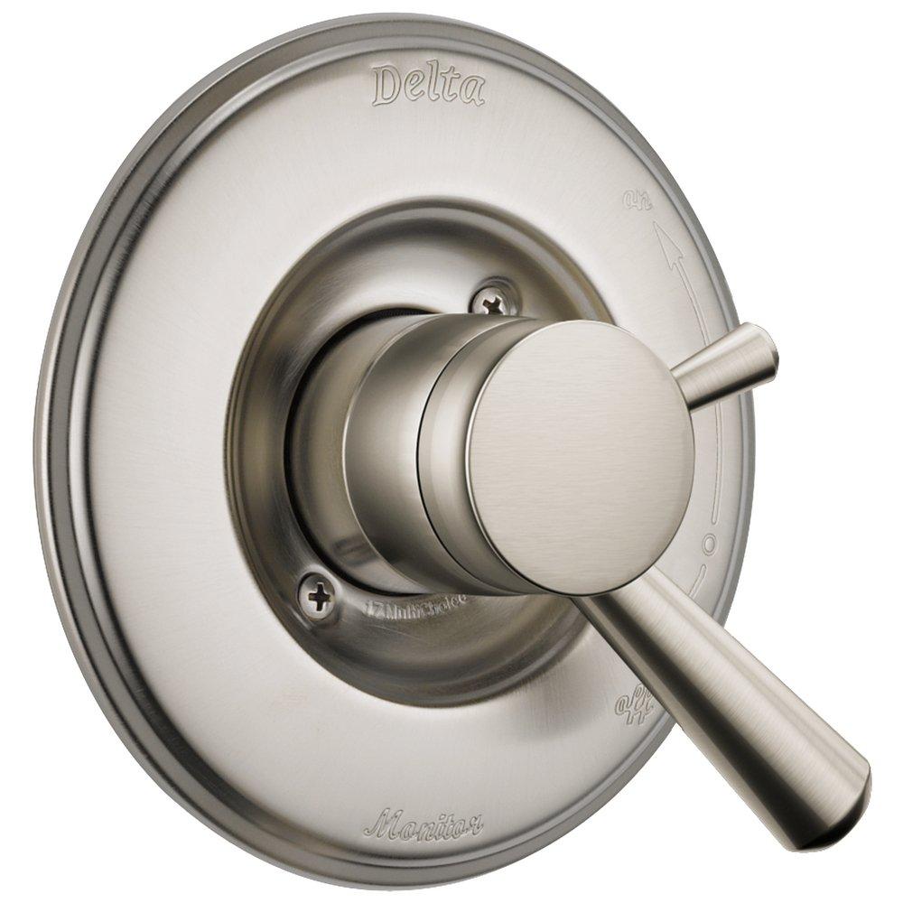 Delta Faucet Brilliance® Stainless Pressure Balancing Valve Trim with Single Lever Handle 