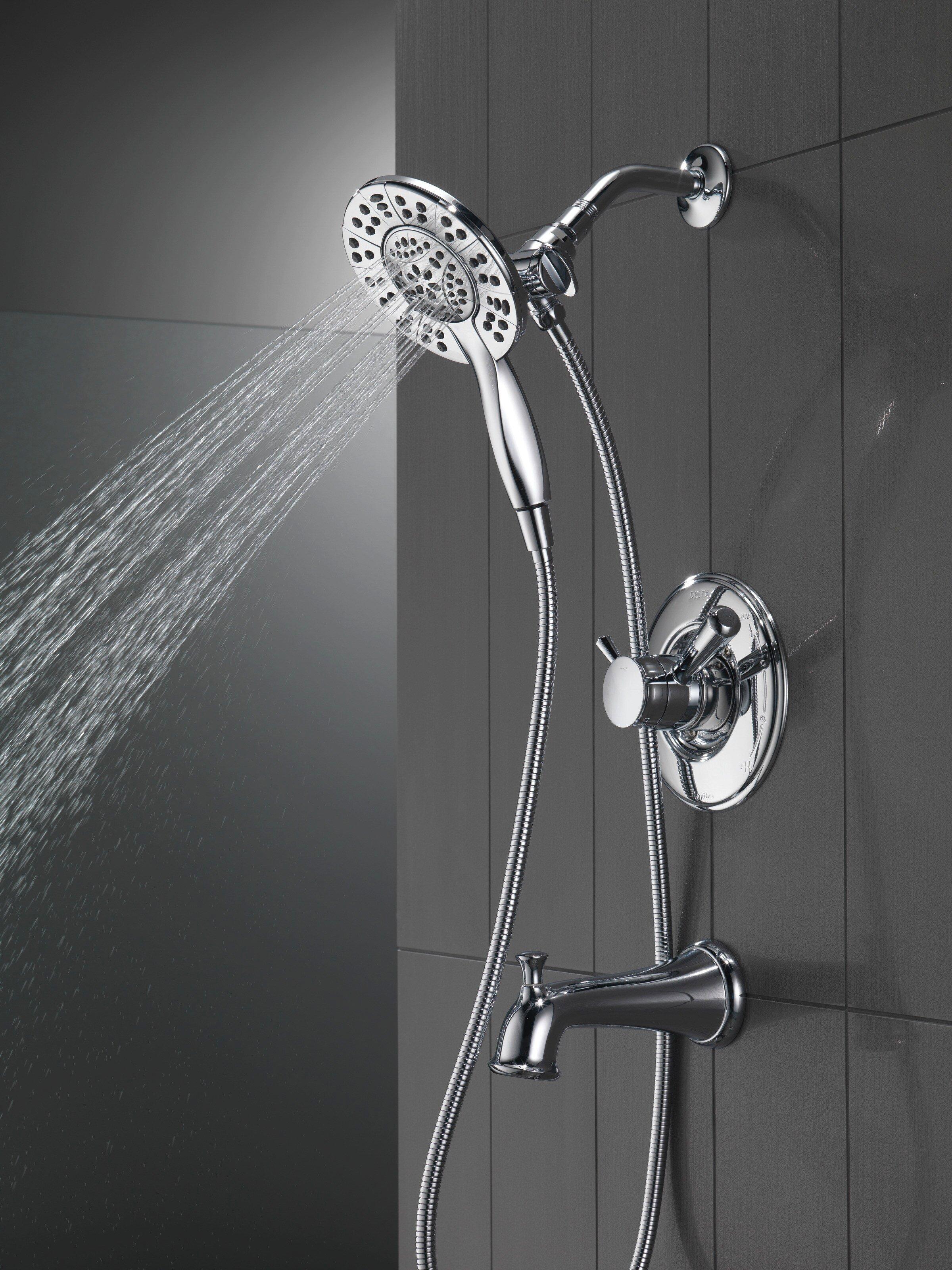 Delta Faucet Chrome Two Handle Multi Function Bathtub & Shower Faucet (Trim Only) 