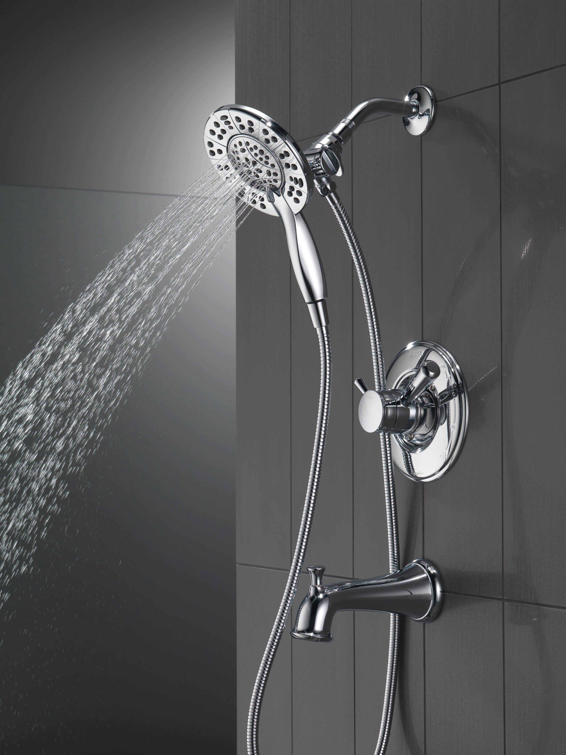 Delta Faucet Chrome Two Handle Multi Function Bathtub & Shower Faucet (Trim Only) 