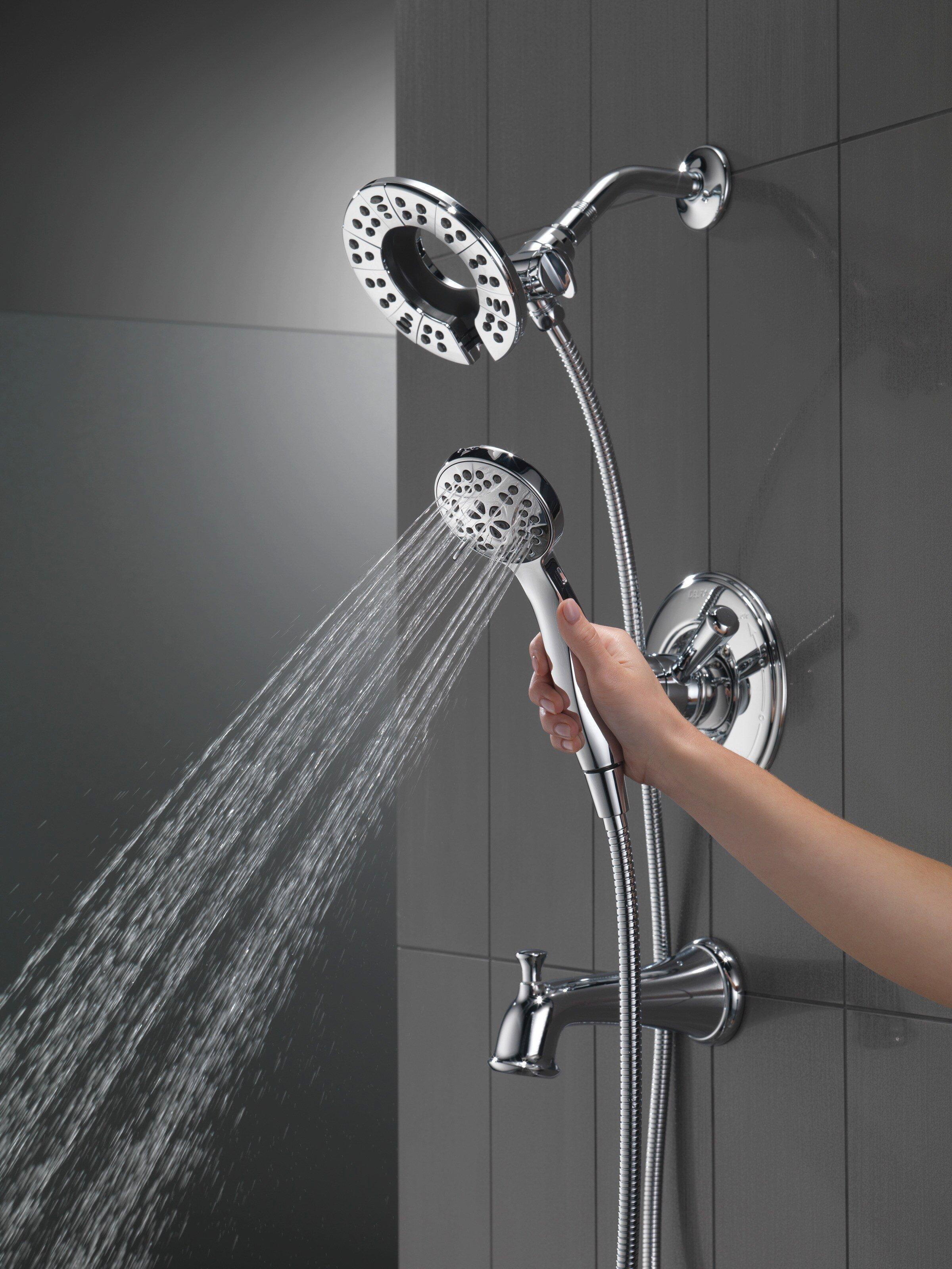 Delta Faucet Chrome Two Handle Multi Function Bathtub & Shower Faucet (Trim Only) 