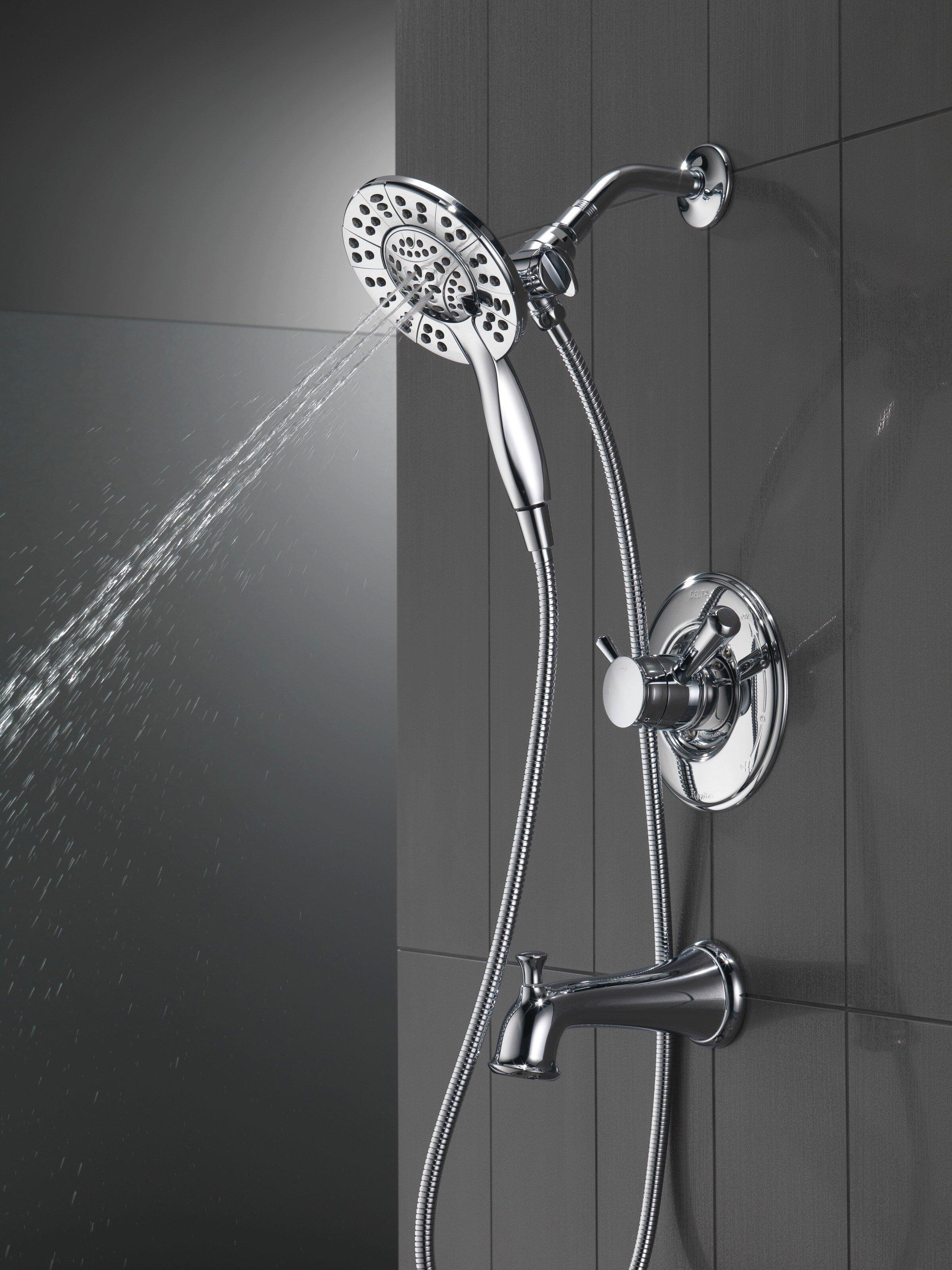 Delta Faucet Chrome Two Handle Multi Function Bathtub & Shower Faucet (Trim Only) 