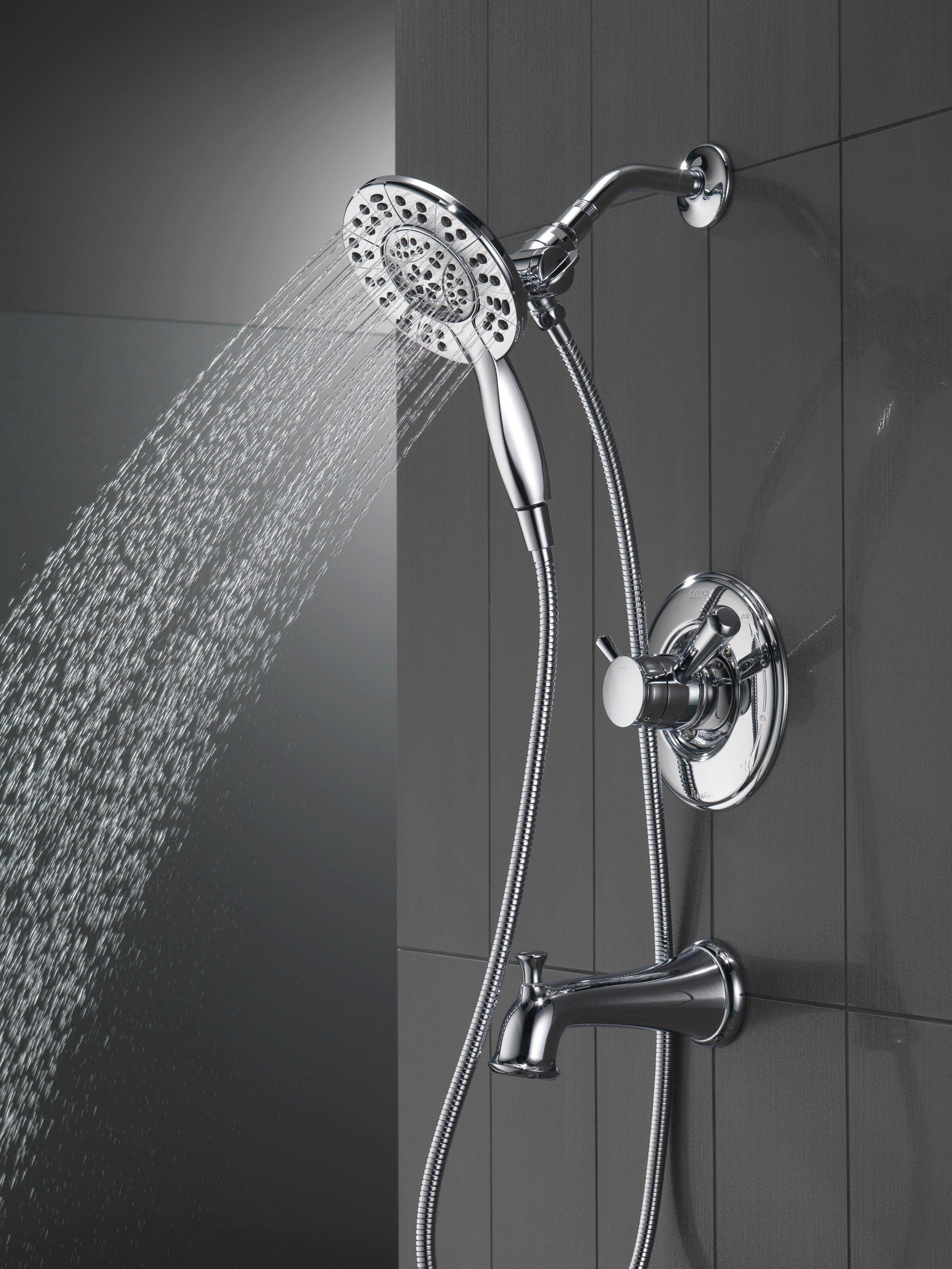 Delta Faucet Chrome Two Handle Multi Function Bathtub & Shower Faucet (Trim Only) 