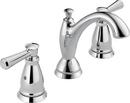 Delta Faucet Chrome Two Handle Widespread Bathroom Sink Faucet with Drain Assembly 