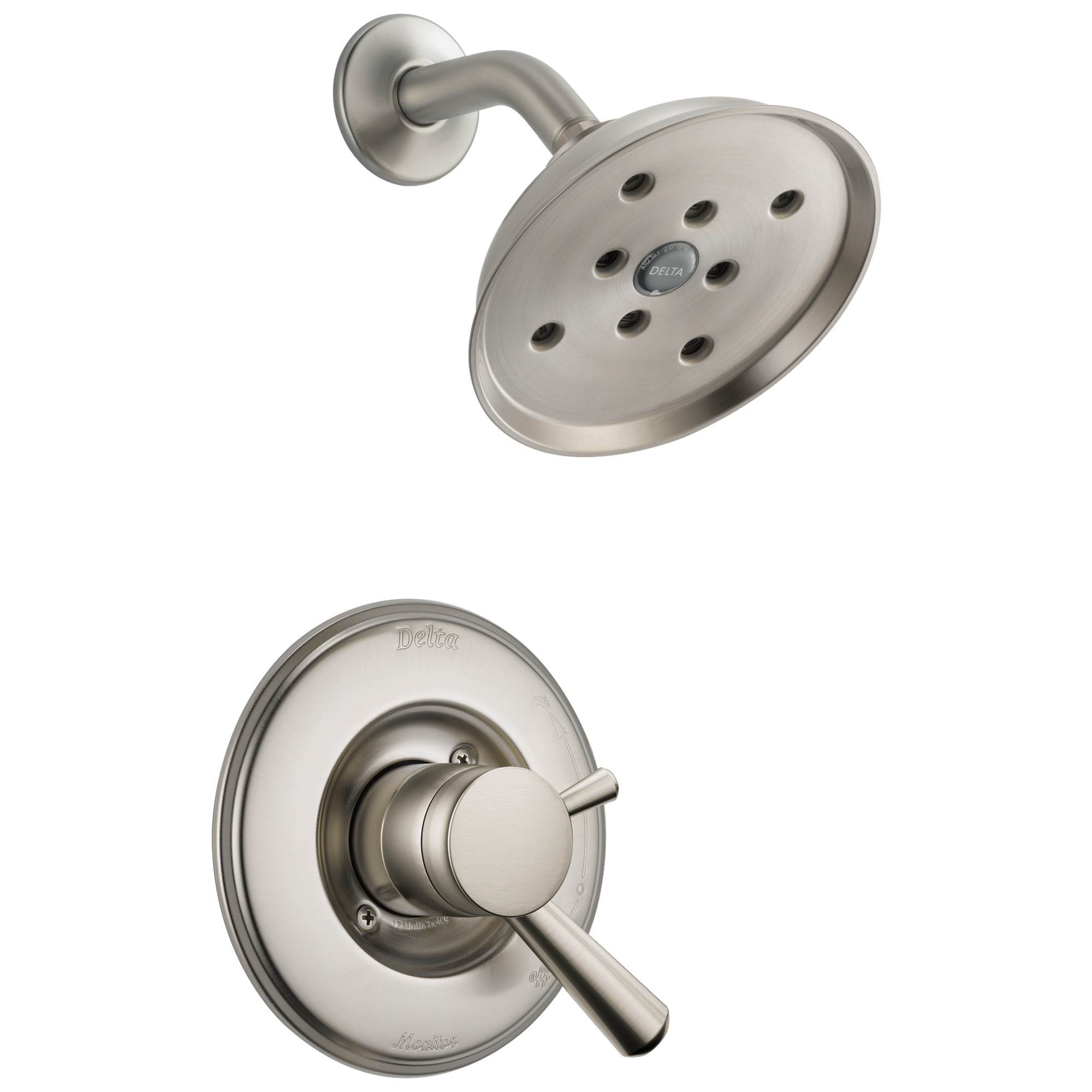 Delta Faucet Brilliance Stainless Single Handle Multi Function Shower Faucet (Trim Only) 