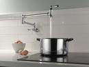 Delta Faucet Polished Nickel Two Handle Lever Pot Filler 