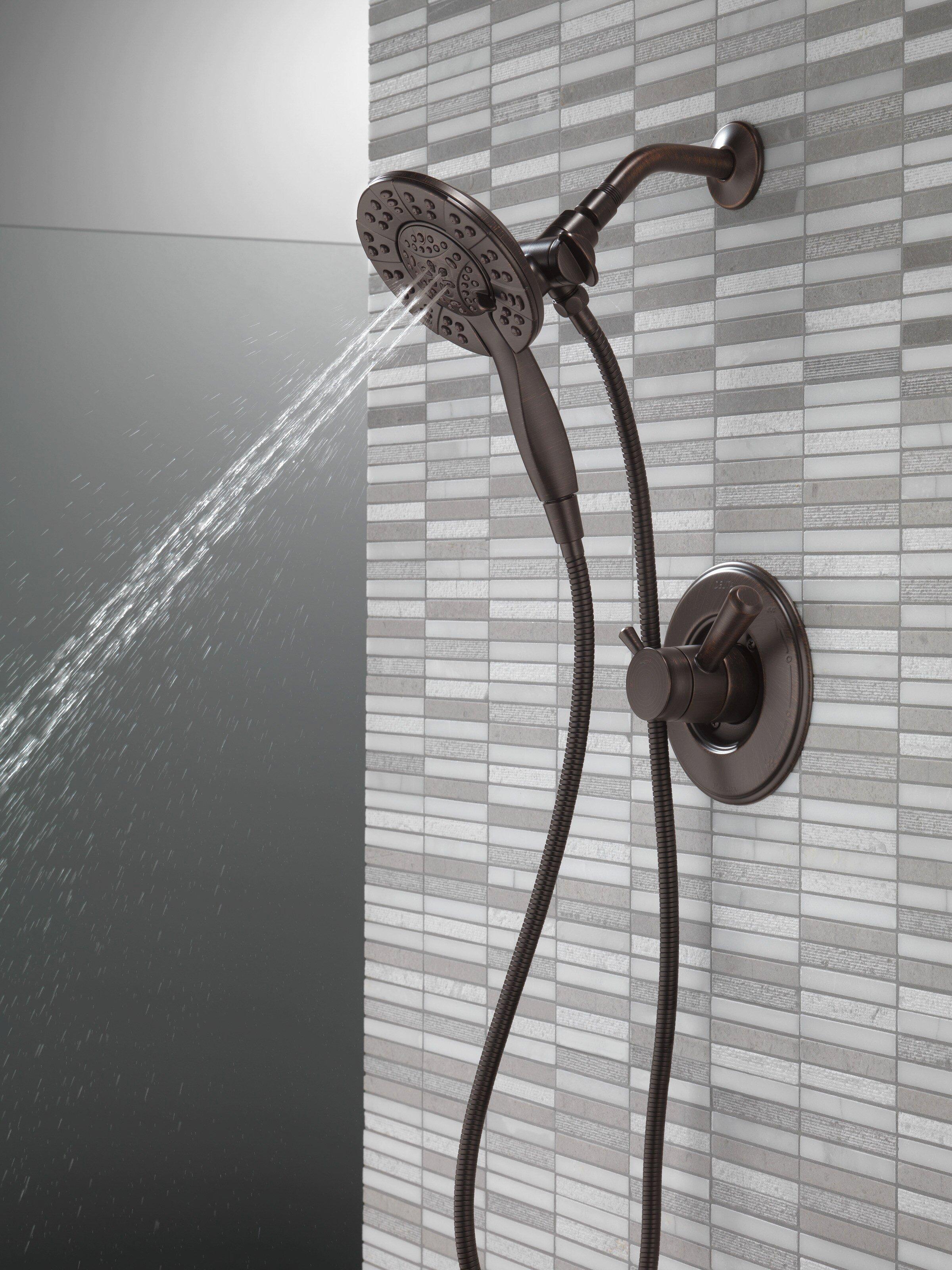 Delta Faucet Venetian Bronze Single Handle Multi Function Shower Faucet (Trim Only) 