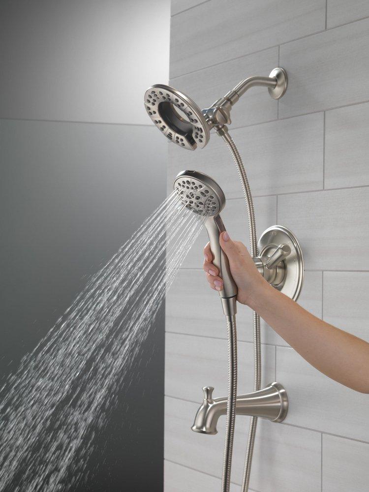 Delta Faucet Stainless Two Handle Multi Function Bathtub & Shower Faucet (Trim Only) 