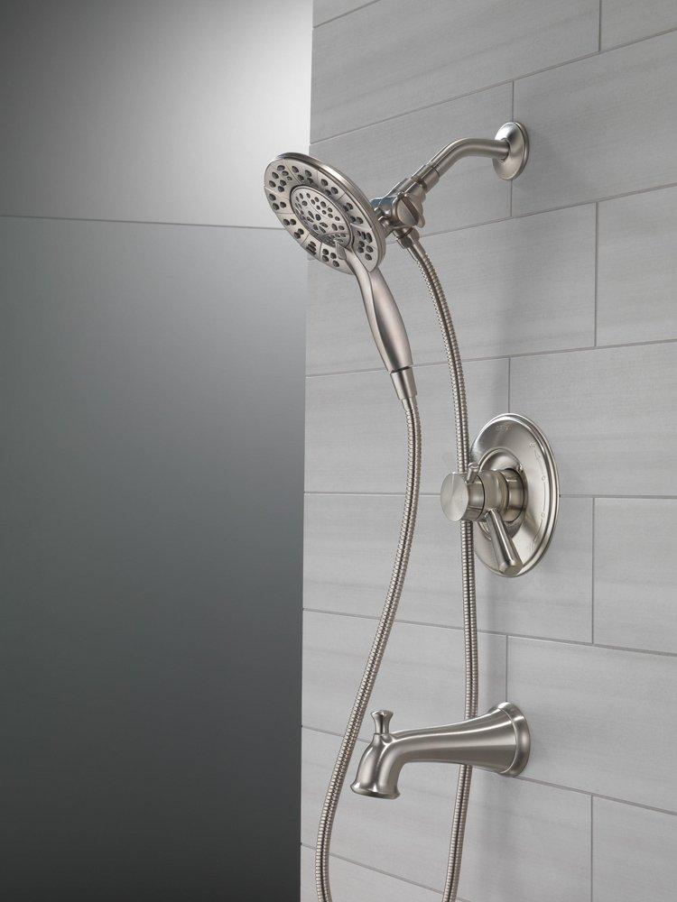 Delta Faucet Stainless Two Handle Multi Function Bathtub & Shower Faucet (Trim Only) 