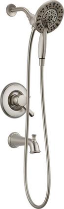 Delta Faucet Stainless Two Handle Multi Function Bathtub & Shower Faucet (Trim Only) 