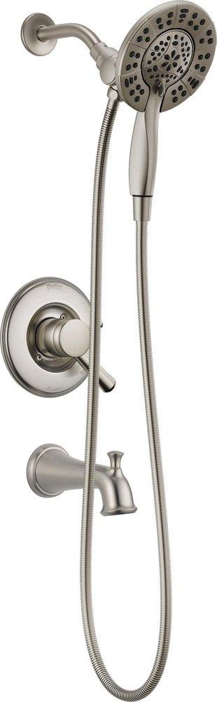 Delta Faucet Stainless Two Handle Multi Function Bathtub & Shower Faucet (Trim Only) 