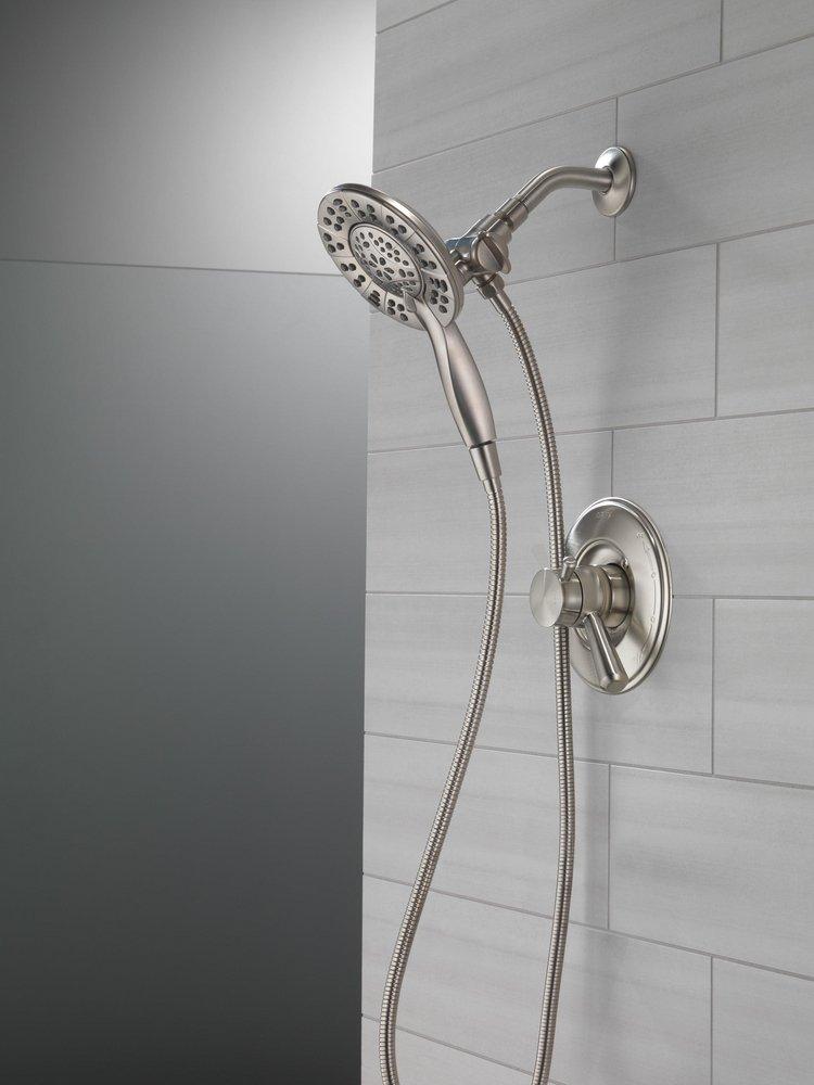 Delta Faucet Brilliance Stainless Single Handle Multi Function Shower Faucet (Trim Only) 