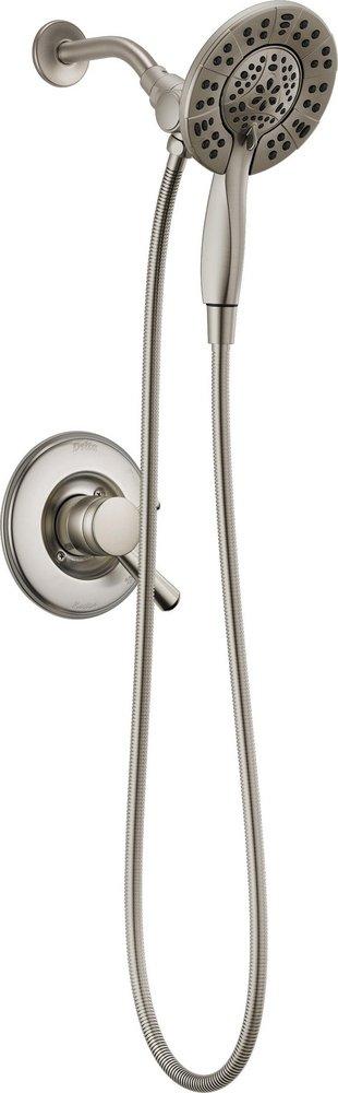 Delta Faucet Brilliance&reg; Stainless Single Handle Multi Function Shower Faucet (Trim Only) 