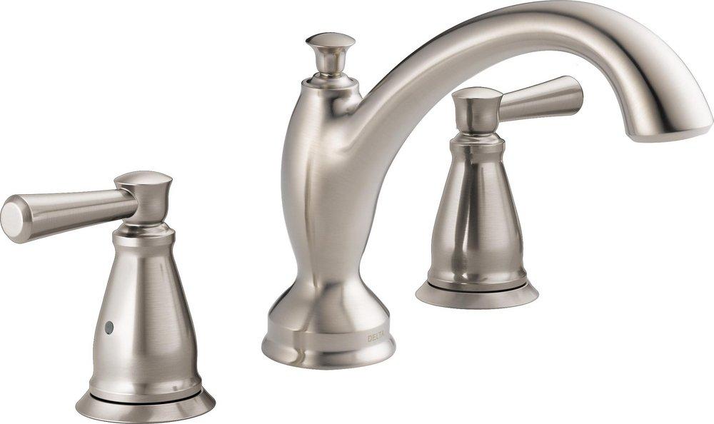 Delta Faucet Brilliance&reg; Stainless Two Handle Roman Tub Faucet (Trim Only) 
