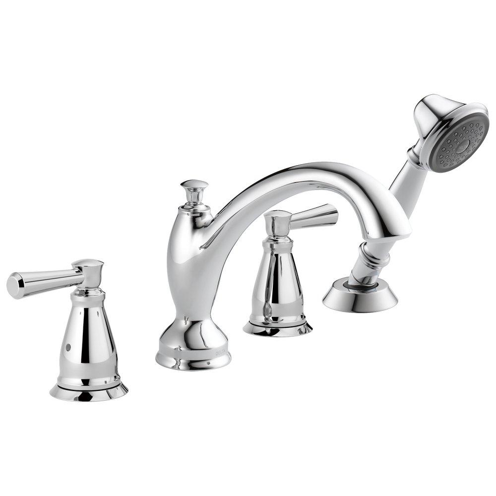 Delta Faucet Chrome Two Handle Roman Tub Faucet Trim Only 