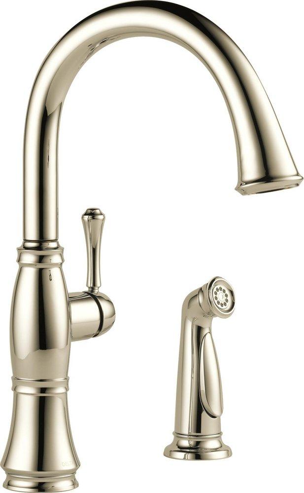 Delta Faucet Polished Nickel Single Handle Kitchen Faucet 