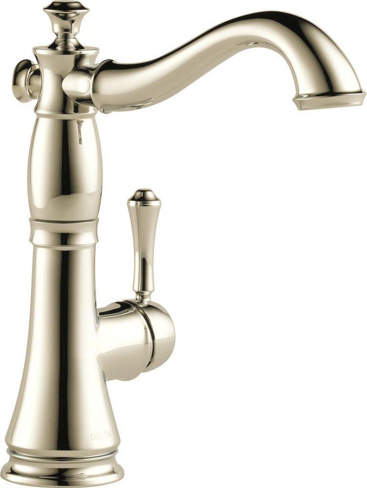 Delta Faucet Polished Nickel Single Handle Lever Handle Bar Faucet 