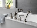 Delta Faucet Brilliance Stainless Two Handle Roman Tub Faucet Trim Only 