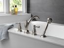 Delta Faucet Brilliance&reg; Stainless Two Handle Roman Tub Faucet Trim Only 