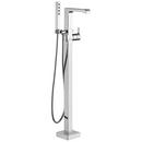 Single Handle Floor Mount Filler with Handshower in Chrome (Trim Only)