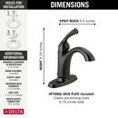 Delta Faucet Venetian Bronze Single Handle Centerset Bathroom Sink Faucet 