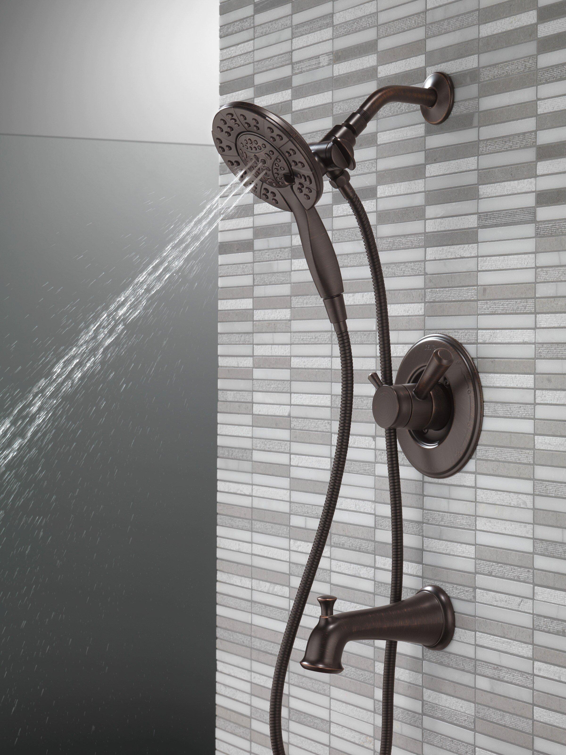 Delta Faucet Venetian Bronze Two Handle Multi Function Bathtub & Shower Faucet (Trim Only) 