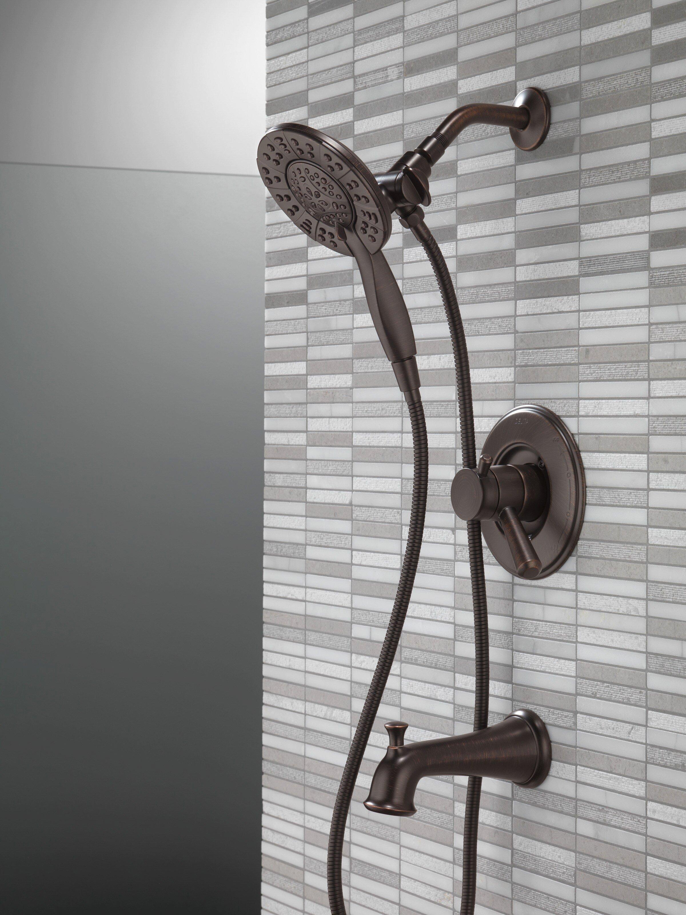 Delta Faucet Venetian Bronze Two Handle Multi Function Bathtub & Shower Faucet (Trim Only) 