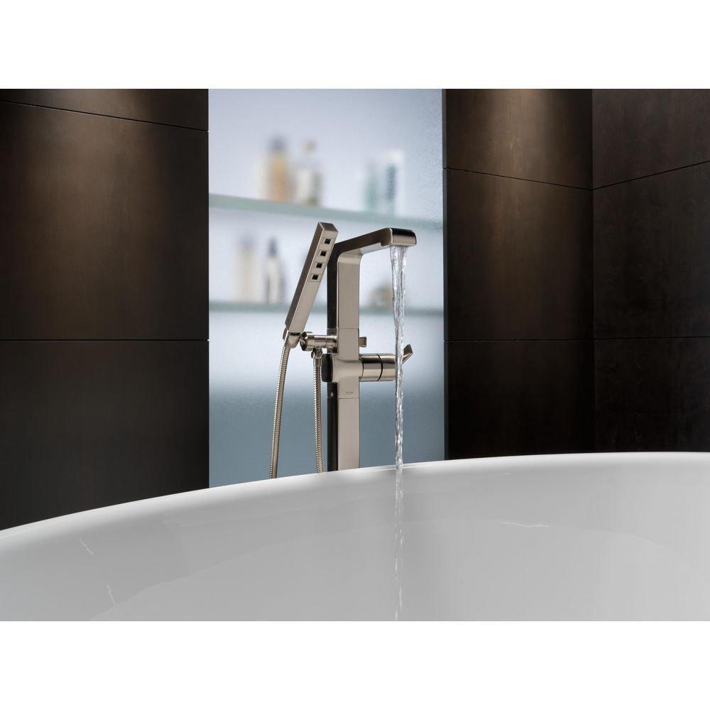 Delta Faucet Brilliance Stainless Single Handle Lever Floor Mount Filler 