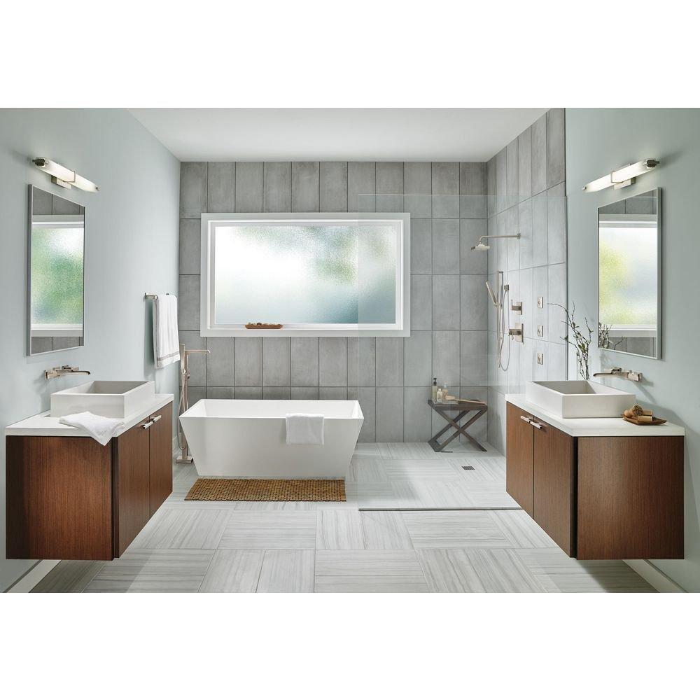 Delta Faucet Brilliance Stainless Single Handle Lever Floor Mount Filler 