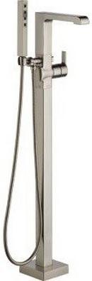 Delta Faucet Brilliance Stainless Single Handle Lever Floor Mount Filler 