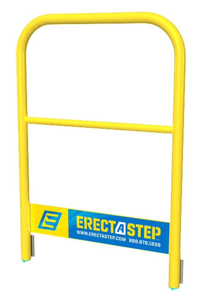 ErectaStep® Yellow Safety Handrail, Aluminum, Yellow Powder Coated 
