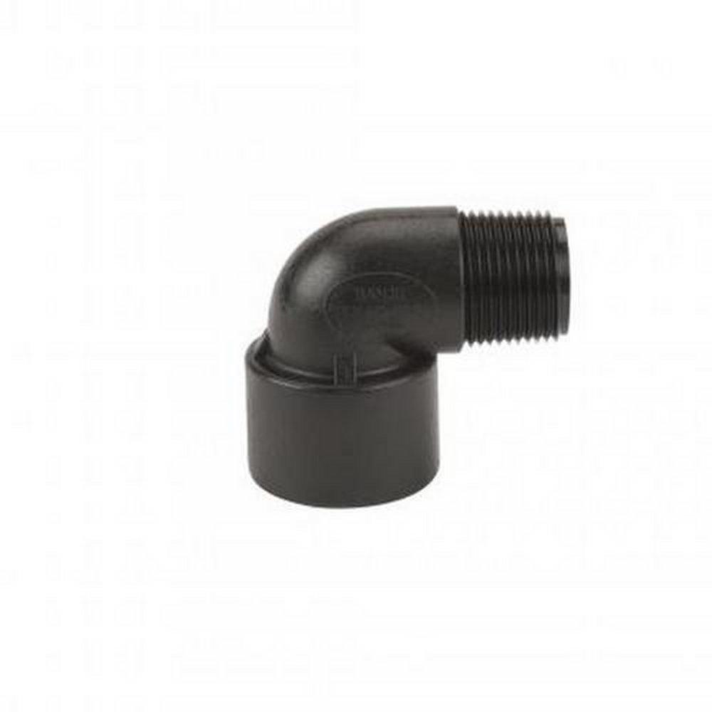 Banjo Black NPT Female x NPT Male 90 Degree Polypropylene Elbow 