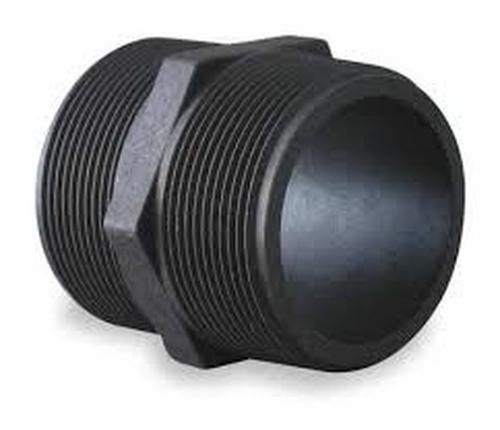 Banjo Black 2-1/2 in. MNPT SDR 80 Polypropylene Nipple 