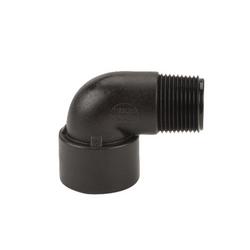 1-1/2 in. FNPT x MNPT Straight Schedule 80 Polypropylene 90 Degree Elbow