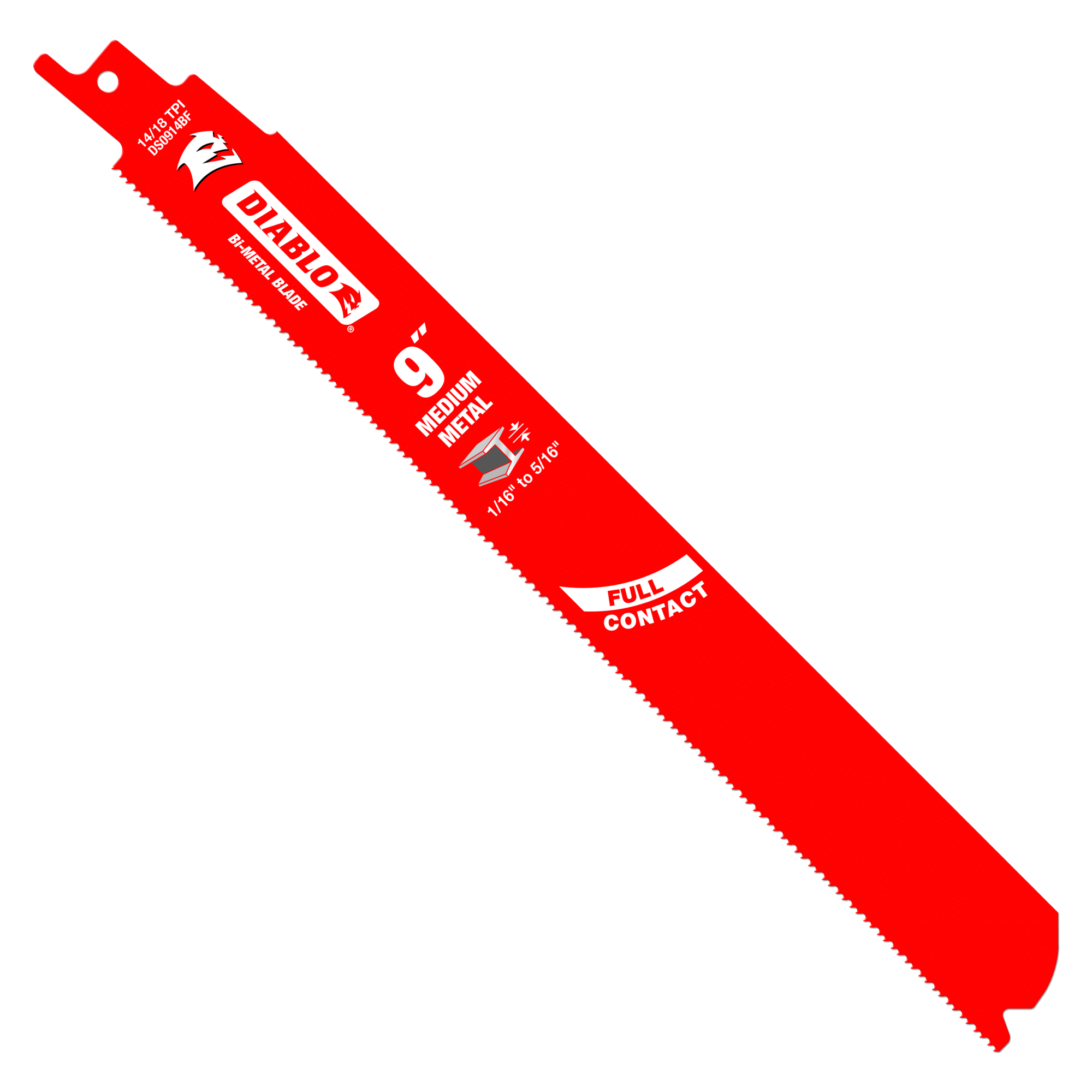 Diablo Tools Red 9 in. Reciprocating Saw 5 Piece (Pack of 5) 