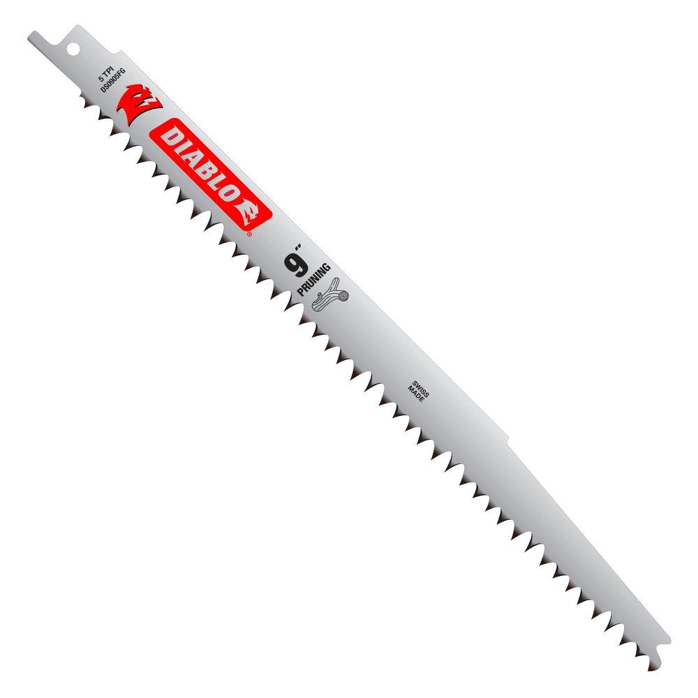 Diablo Tools Red 9 in. Steel Tip Pruning Reciprocating Saw Blade (5 Pack) 