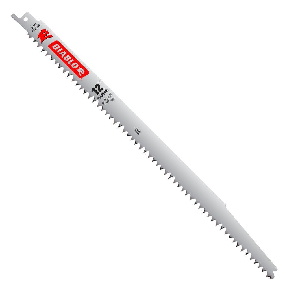 Diablo Tools Red 12 in. Steel Tip Pruning Reciprocating Saw Blade (5 Pack) 
