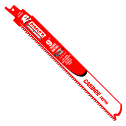 9 in. 8 TPI Carbide Tipped for Reciprocating Saw Blade 3-Pack