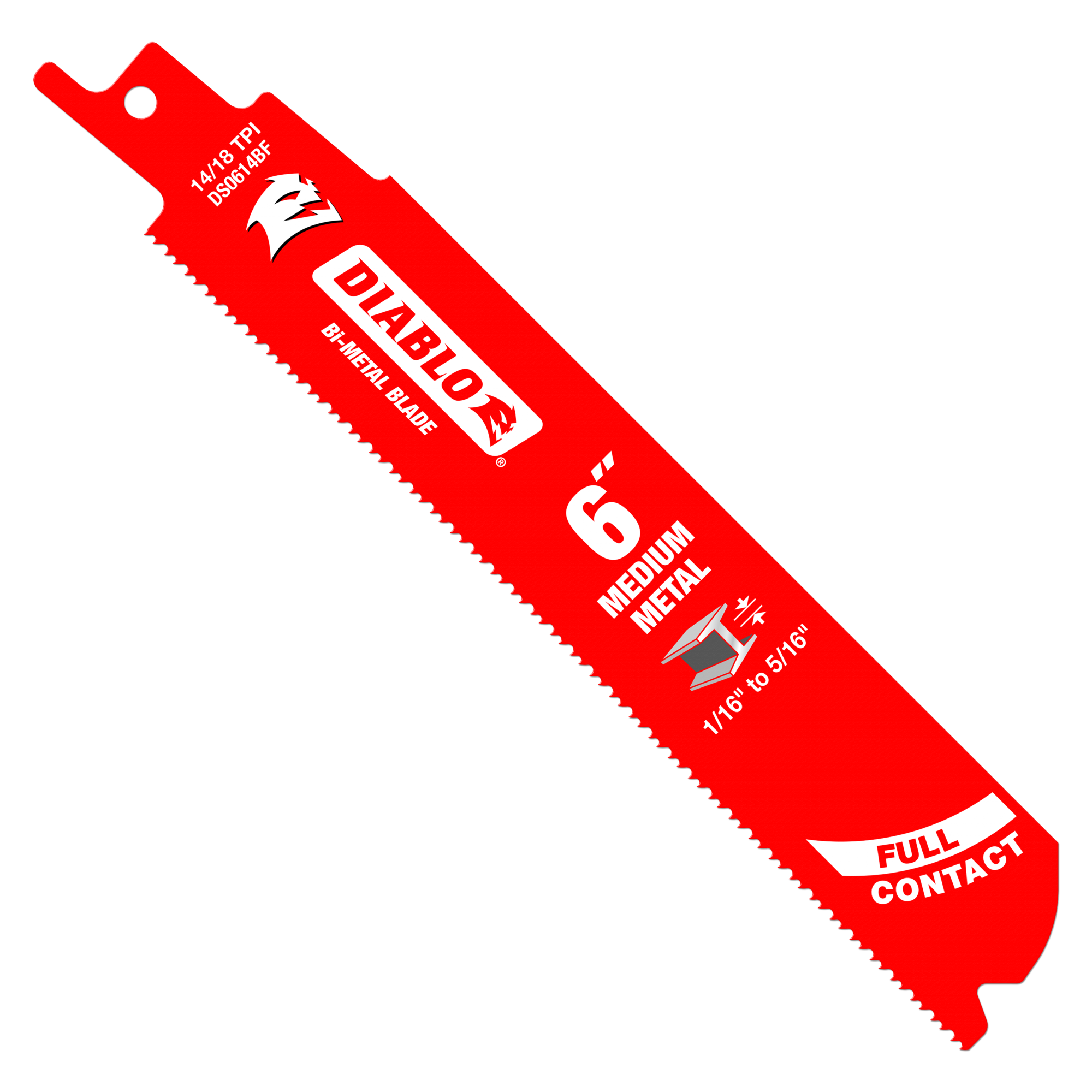 Diablo Tools Red 6 in. Reciprocating Saw 3 Piece (Pack of 5) 