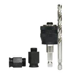 3/8 x 1/4 in. Power Tool Pilot Drill and Nut (1-Piece)