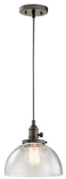 Kichler Lighting Olde Bronze 100W 1-Light Medium E-26 Base Pendant 