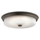1-Light 22W LED Flushmount Ceiling Fixture in Olde Bronze