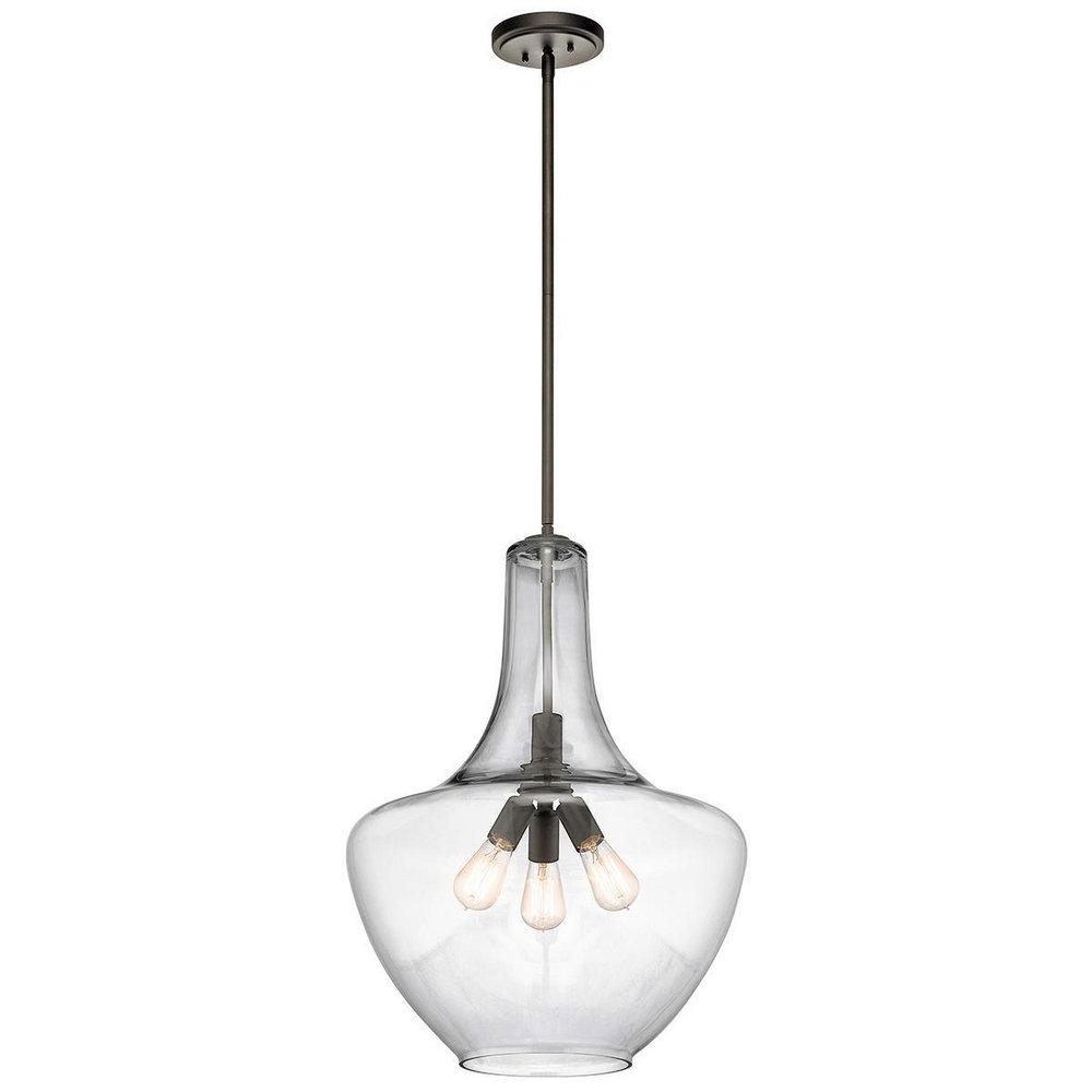 Kichler Lighting Olde Bronze 27-1/2 in. 3-Light Pendant 