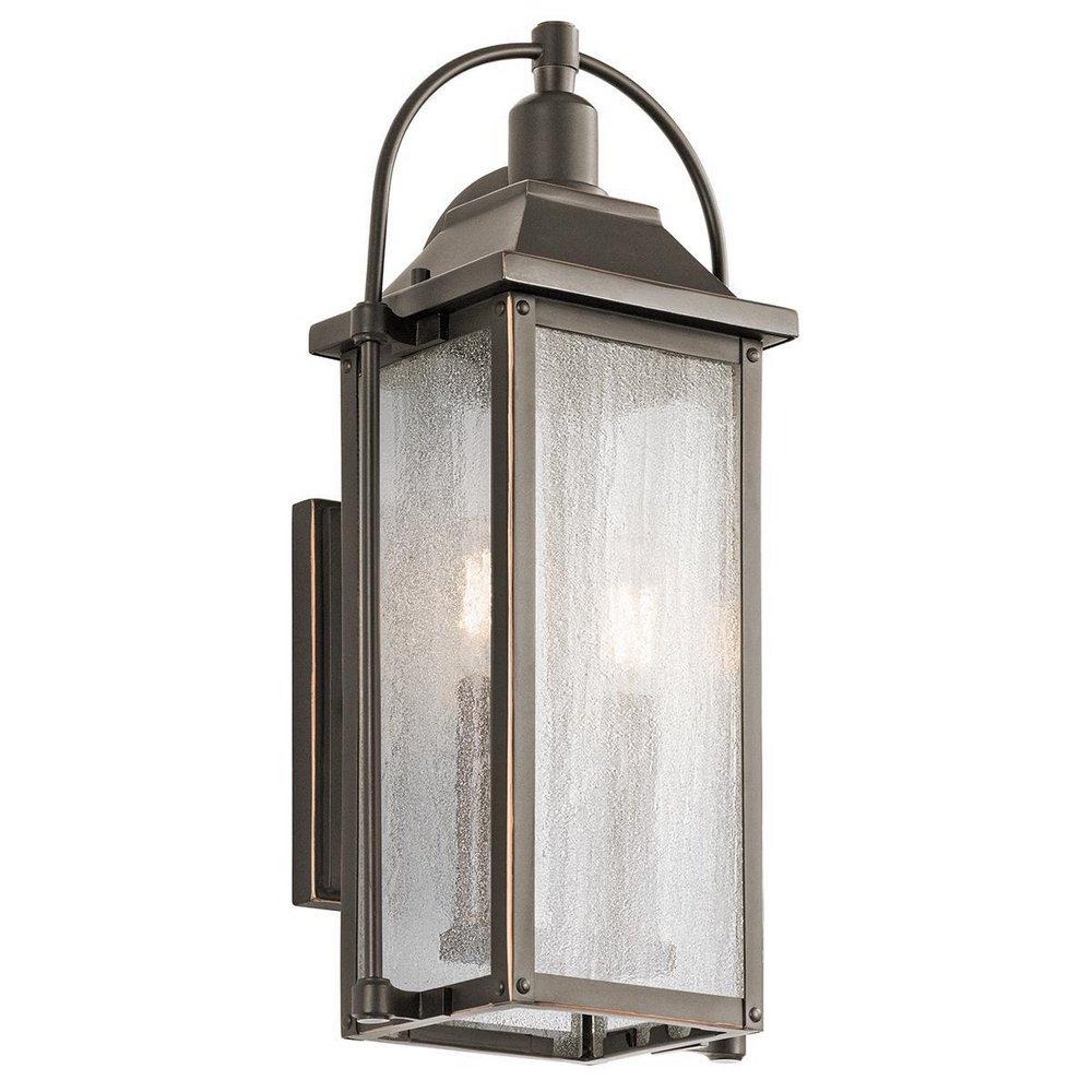 Kichler Lighting Olde Bronze 18-1/2 in. 40W 2-Light Outdoor Wall Lantern 
