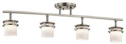50W 4-Light Rail Light in Brushed Nickel