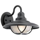 Kichler Lighting Textured Black 100W 1-Light Incandescent Outdoor Wall Sconce 