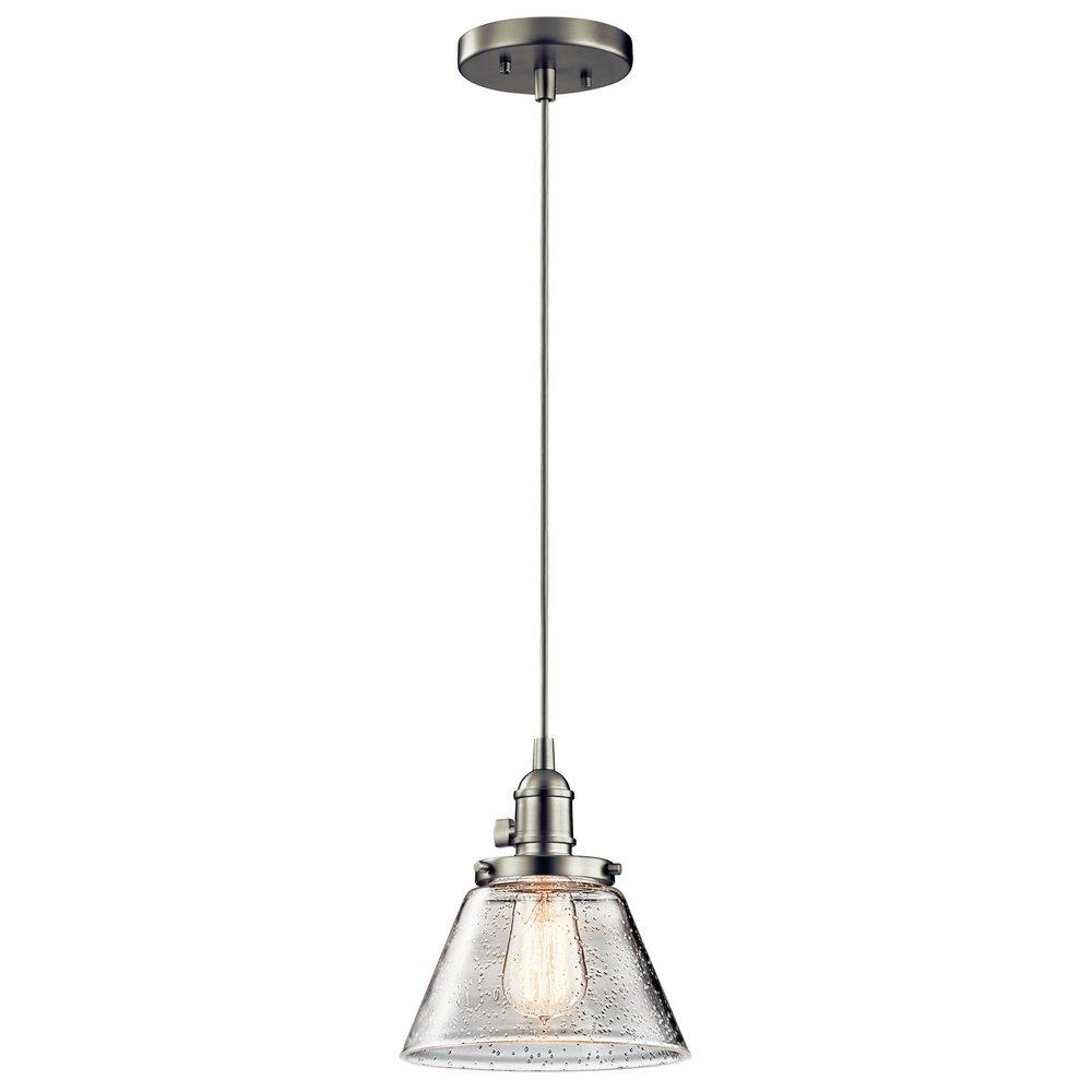 Kichler Lighting Brushed Nickel 8-3/4 in. 1-Light Mini Pendant 