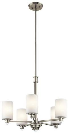 5-Light Chandelier in Brushed Nickel