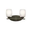 Kichler Lighting Olde Bronze 100W 2-Light Bath Light 