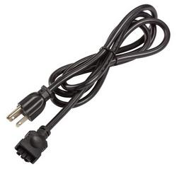 62 in. 3-Prong Cord in Black